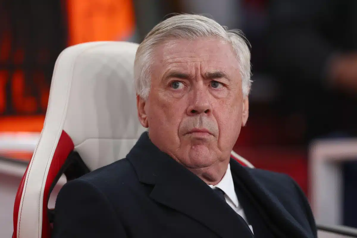 Manager of Real Madrid, Carlo Ancelotti - Arsenal v Real Madrid, UEFA Champions League Quarter Final 1st Leg, Emirates Stadium, London